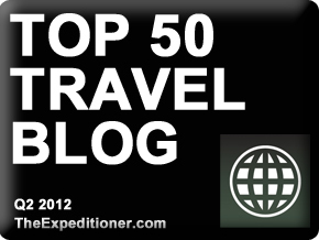 Top 50 Travel Blog TheExpeditioner.com